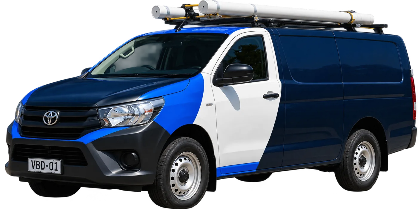Our van, covering Killara and the surrounding suburbs